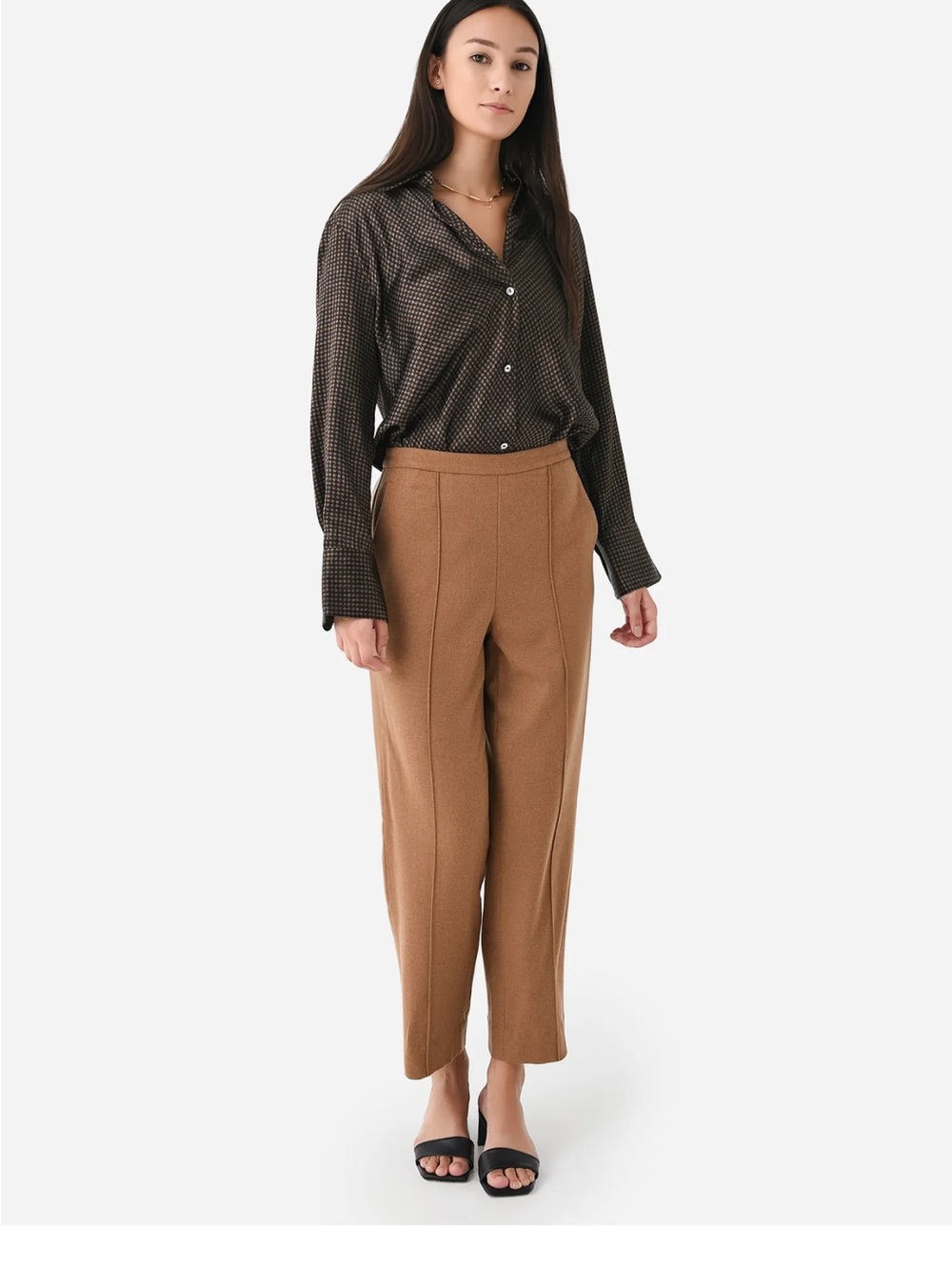 Vince Brushed Mid Rise Easy to Pull on Pants